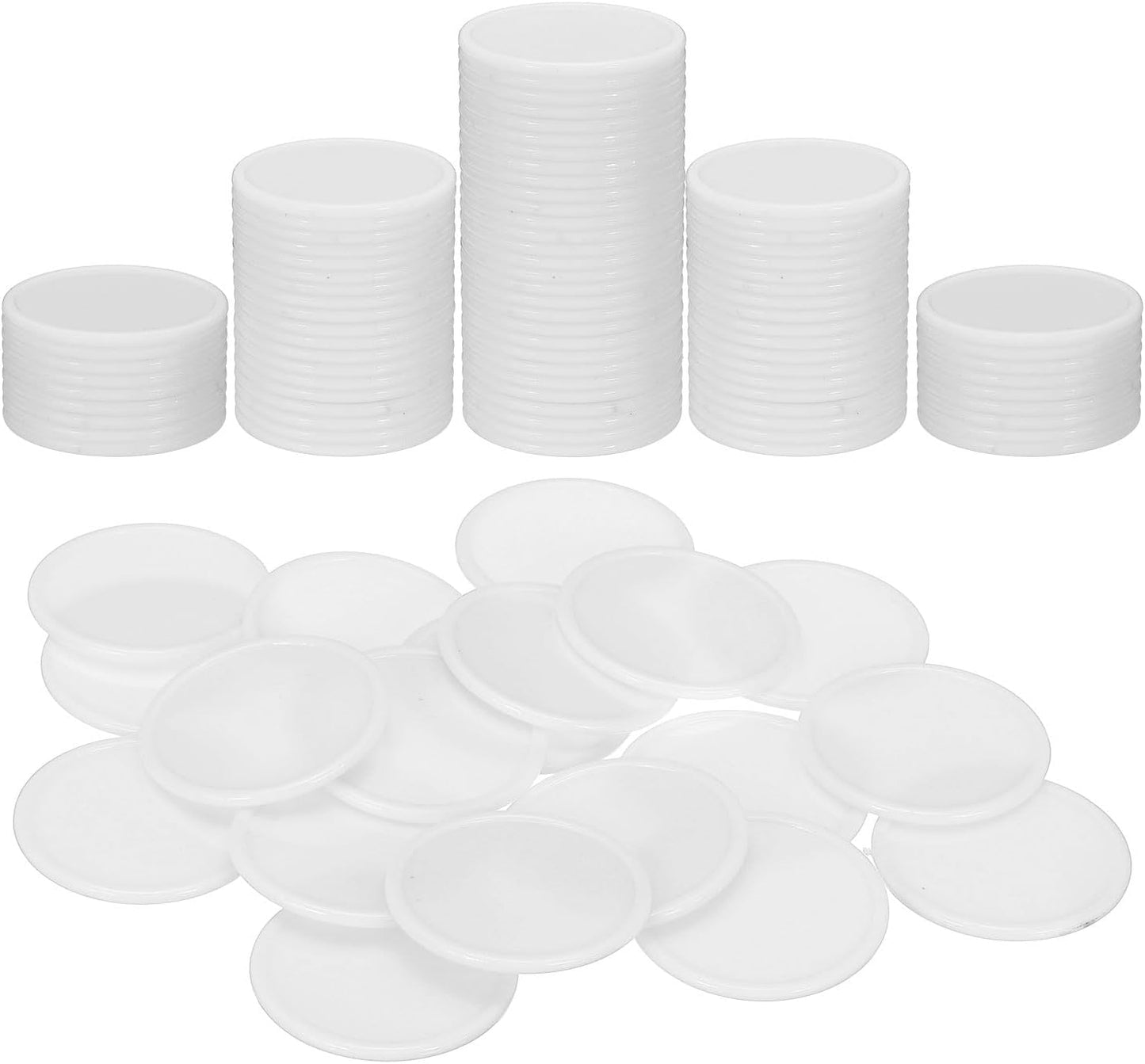 uxcell Plastic Poker Chips, Learning Counters Counting Counters Disks Markers Opaque Game Tokens for Game Play Math Counting