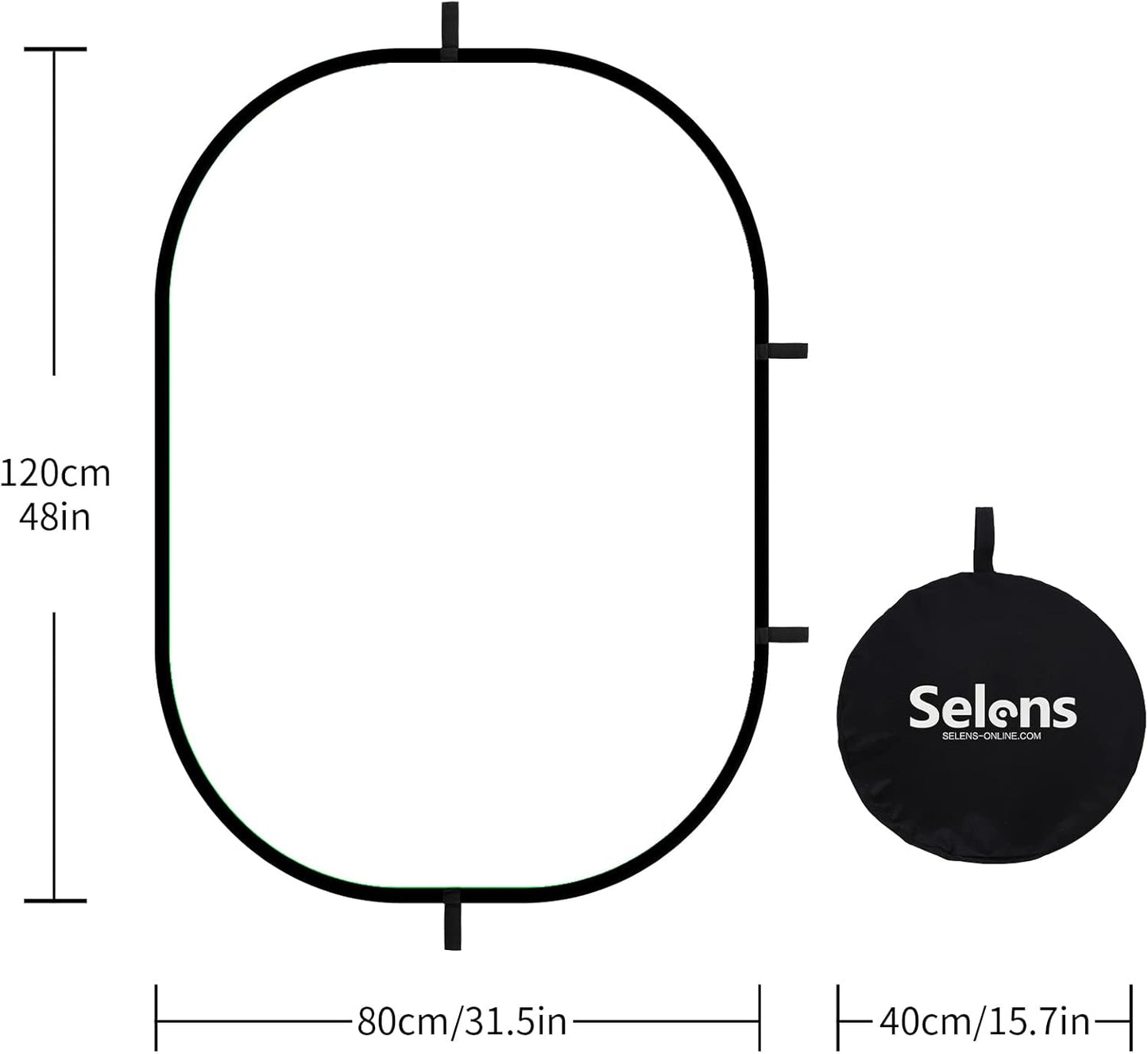 Selens Soft White Diffuser Foldable Light Diffuser Light Diffusion Panel with Carry Bag, Diffuser Fabric Light Modifier for TV Production Video Studio Photography Interview Portrait Shots -31x47in…