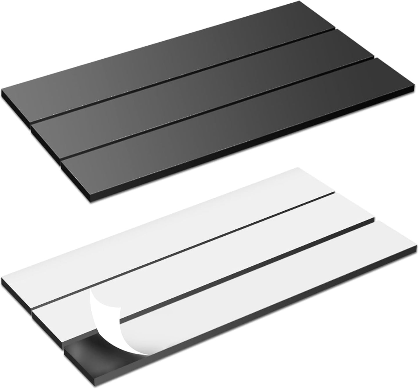 Magnetic Strips Self Adhesive,6 Pack 6" x 1" (150 x25 x 2 mm) Sticky Back Magnet Tapes, Flexible Durable Magnet Stickers for Classroom Office Kitchen, Fridge, DIY, Crafts