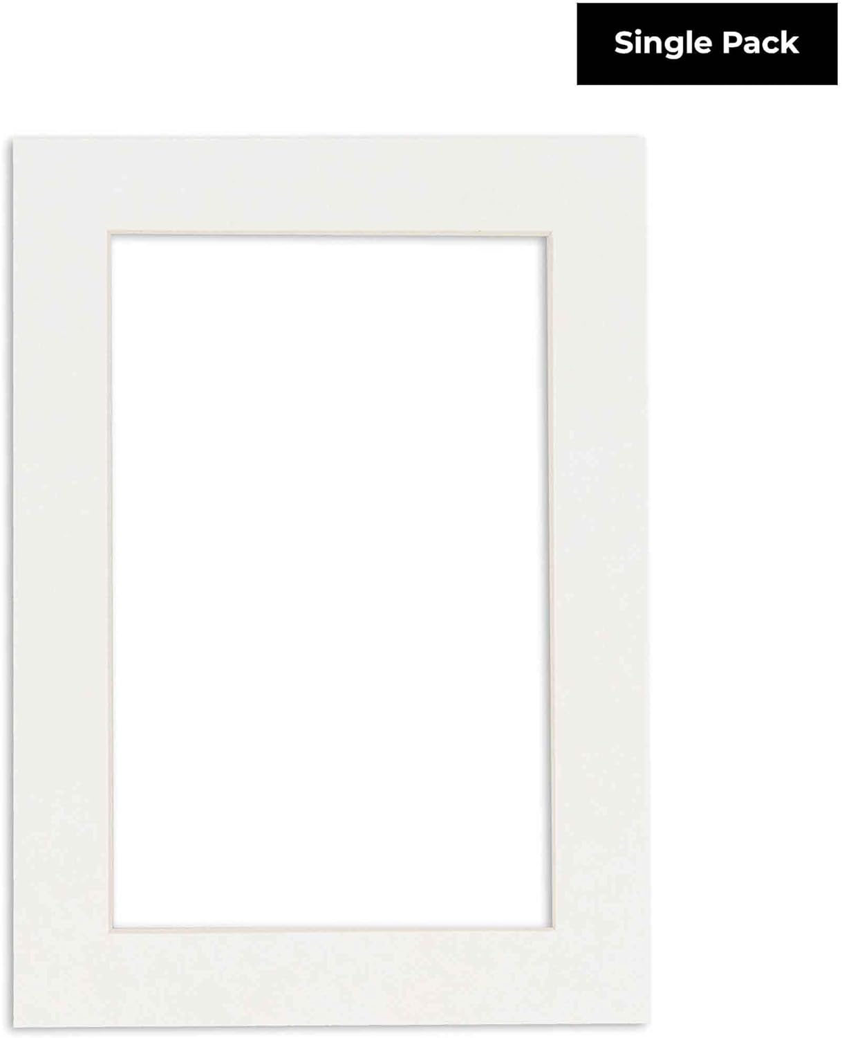 5x7 Mat for 8.5x11 Frame - Precut Mat Board Acid-Free Show Kit with Backing Board, and Clear Bags Textured White 5x7 Photo Matte Made to Fit a 8.5x11 Picture Frame Matboard for Framing, Pack of 1 Mat
