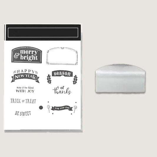 2025-2026 Stamps and Dies for Card Making, Stamps and Dies Set 2025 for Christmas and Halloween, Die Cut DIY Various Festivals Album Scrapbooking Birthdays Greeting Card (M4340)