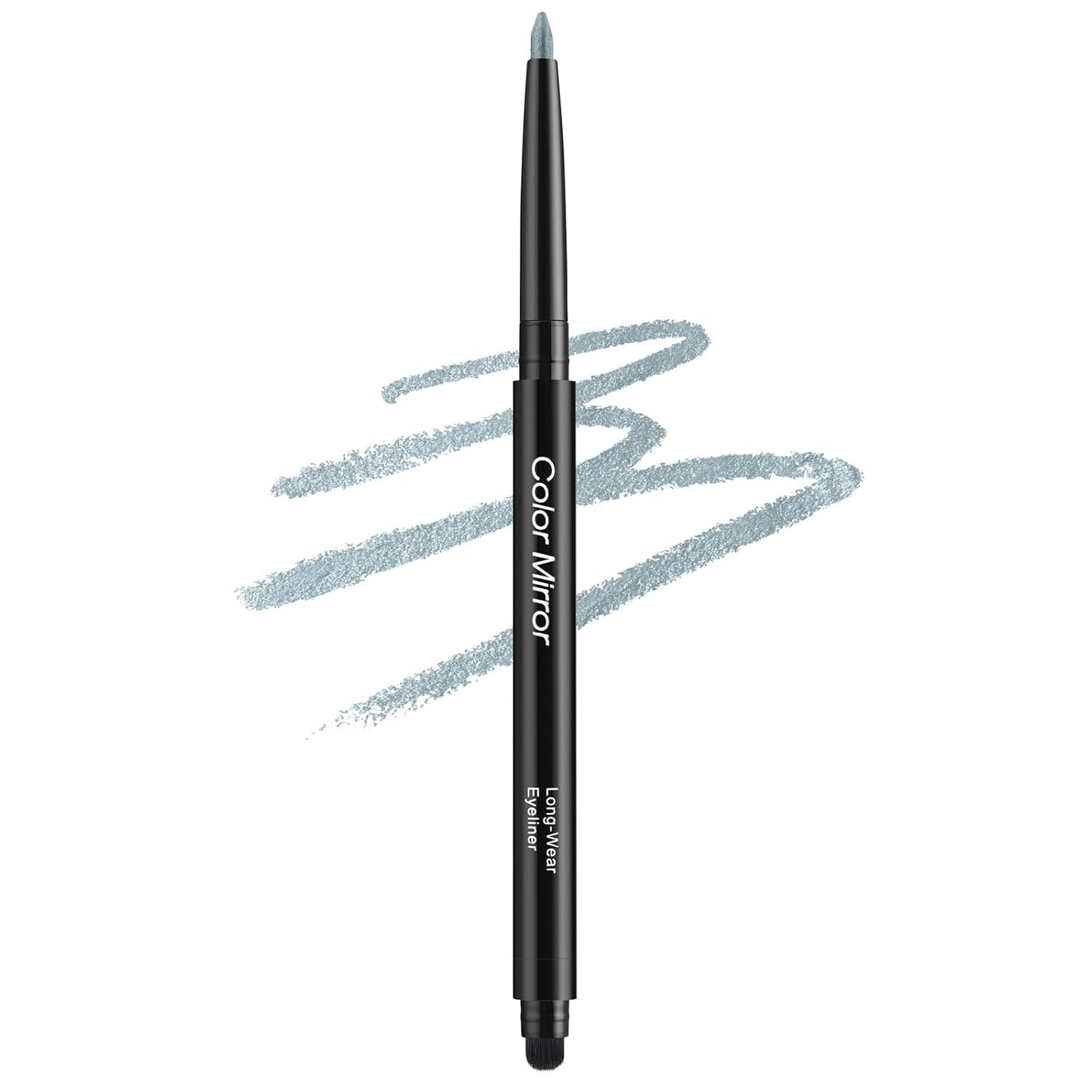 Smudge Proof Eyeliner, Waterproof Retractable Eye liner with Brush, Matte and Shimmer Eyeliner Pencil, Creamy Texture, Long lasting & Smooth(48 Gentian Flower Shimmer)