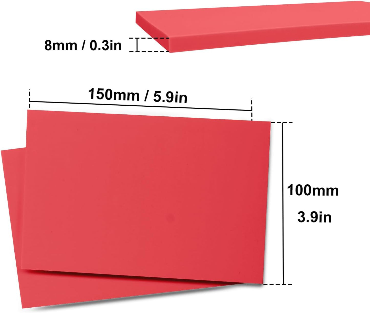 25 Pcs 4"x6" Rubber Carving Blocks, Linoleum Blocks, Stamp Carving Blocks for Printmaking, Linocut Artists, Crafts and More,red by KUKLIPJIM.