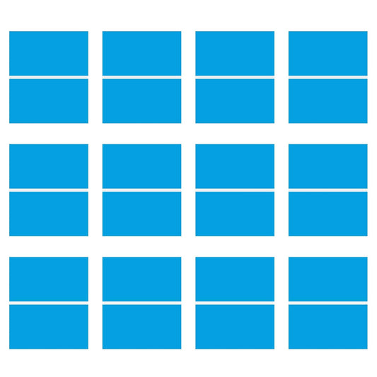 Laser Engraving Blank Blue ABS Double Color Plastic Sheet, 11.8x6.49x0.05 inch Materials Double Color Plastic Sheet for Interior Signs, Badges (Blue)