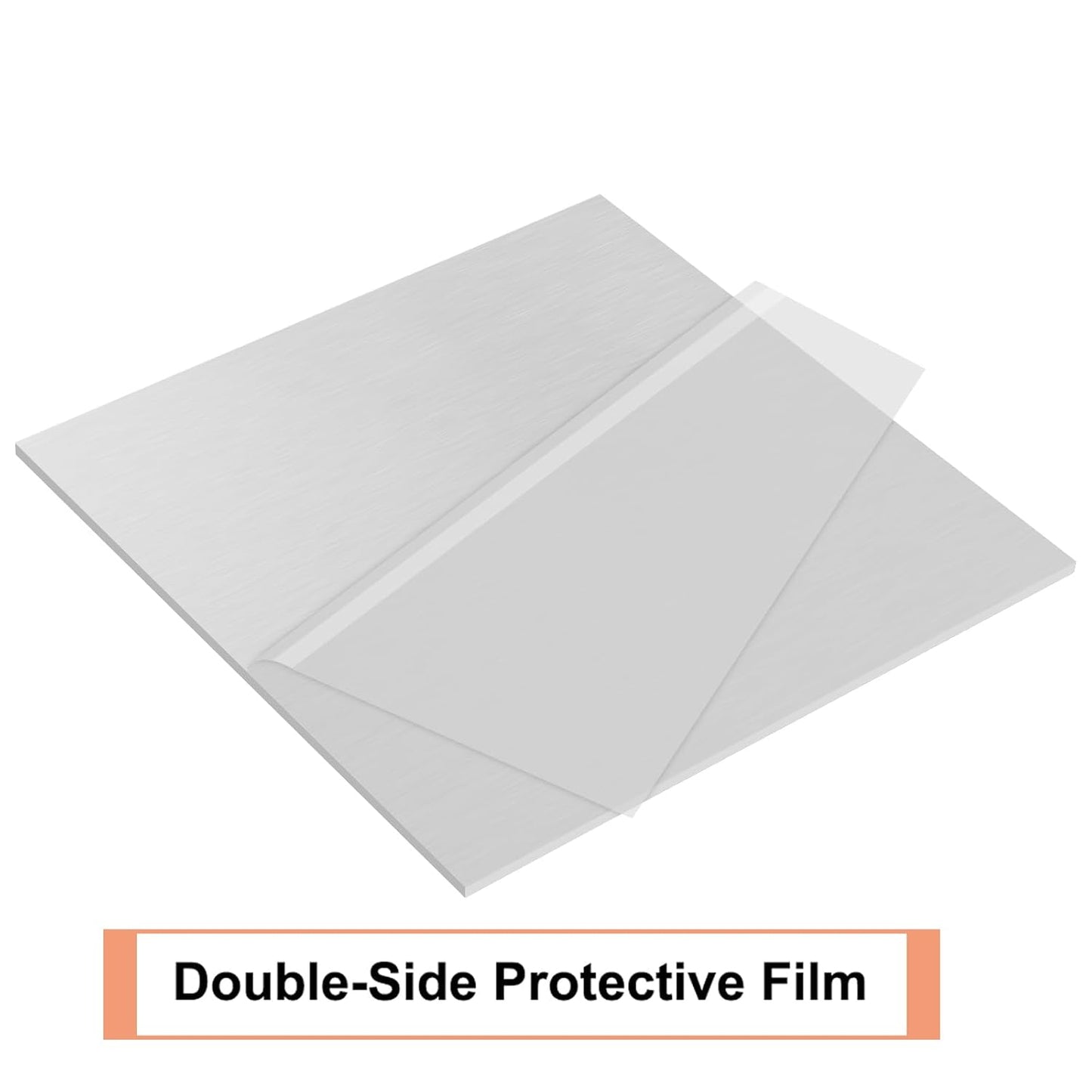 6061 T651 Aluminum Sheet Metal 12 x 12 x 1/4 (0.25”) Inch, Flat 6MM Aluminum Metal Plate for Crafting, Industrial, Double-Side Protective Film