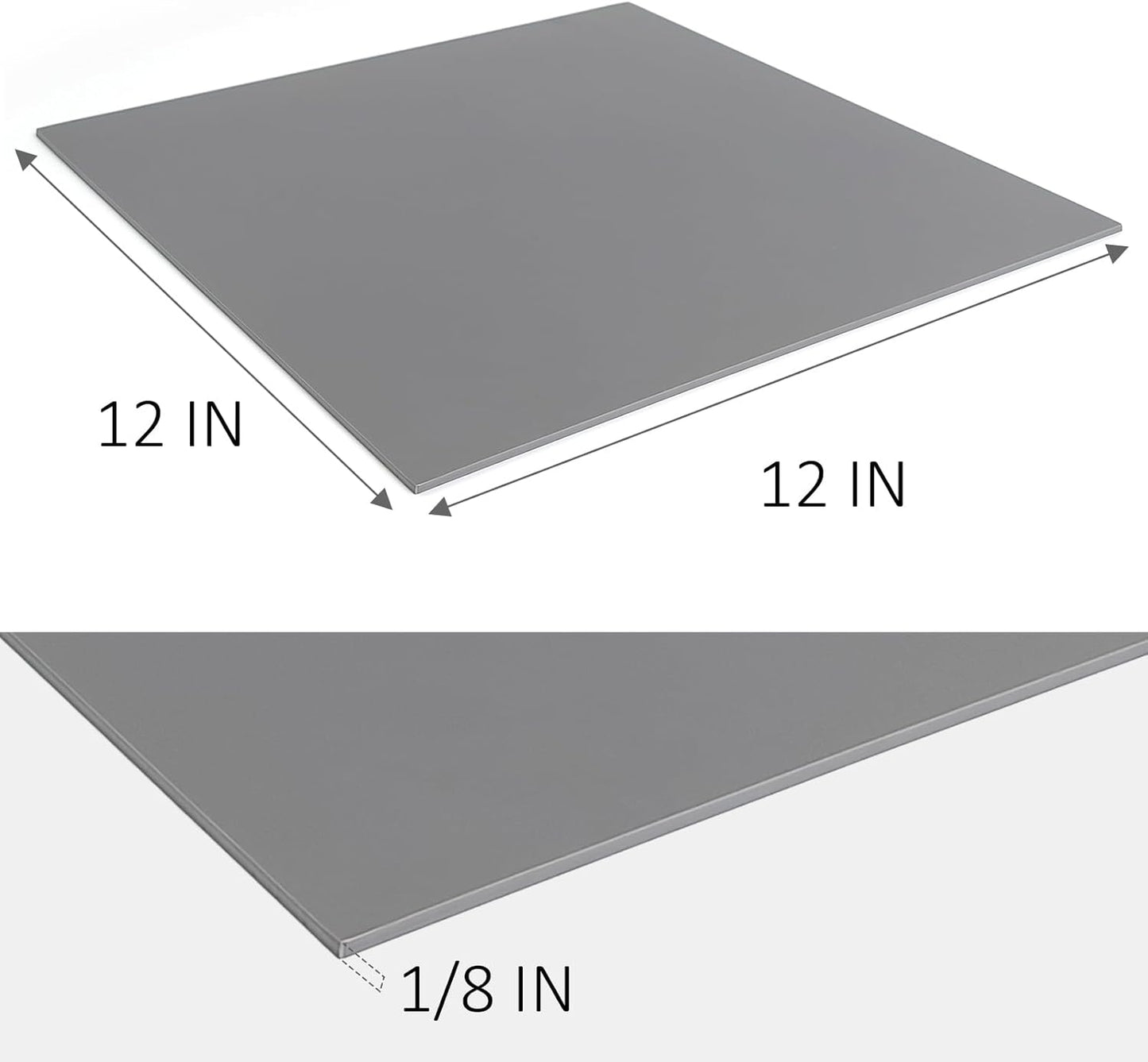 Falling in Art 12 * 12 Linoleum Carving Blocks, 2 Pack Soft Stamp Rubber Blocks for Crafts and Artists Printmaking, Gray,1/8" Thick