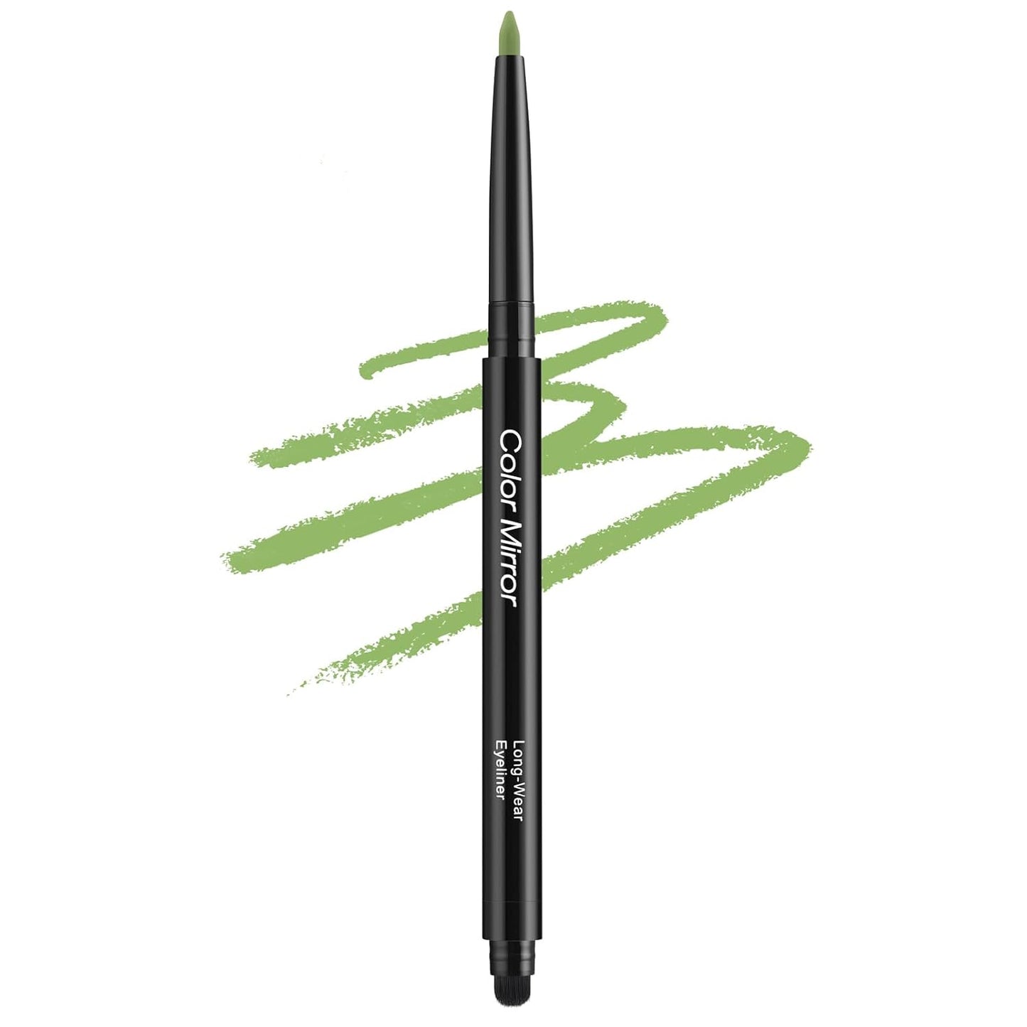 Smudge Proof Eyeliner, Waterproof Retractable Eye liner with Brush, Matte and Shimmer Eyeliner Pencil, Creamy Texture, Long lasting & Smooth(15 Wheatgrass Matte)