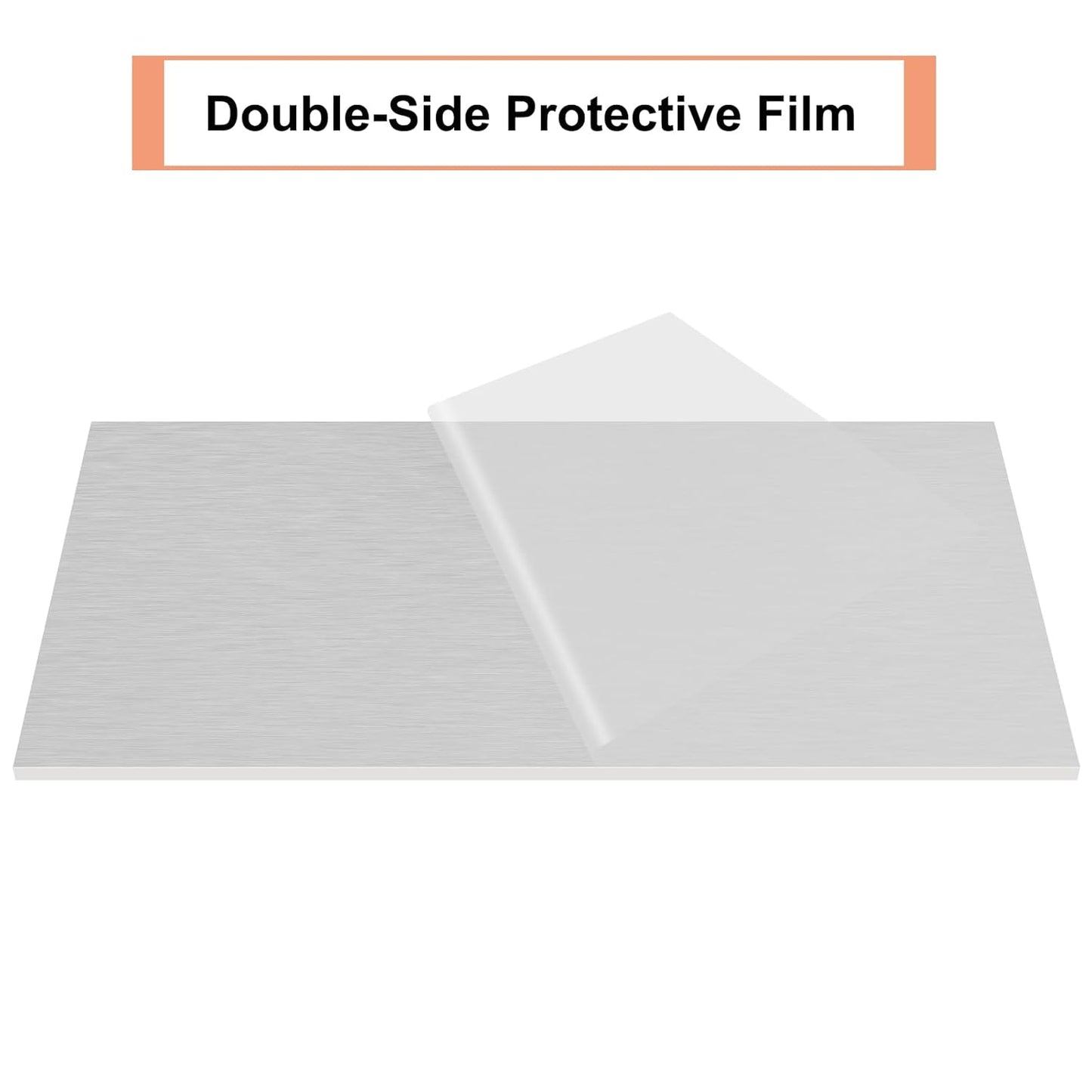 6061 T651 Aluminum Sheet Metal 7 x 14 x 1/4 Inch Flat Plain Aluminum Plate Covered with Protective Film, Heat Treatable Rectangle 6MM Aluminum Metal Plate for Industrial, Crafting