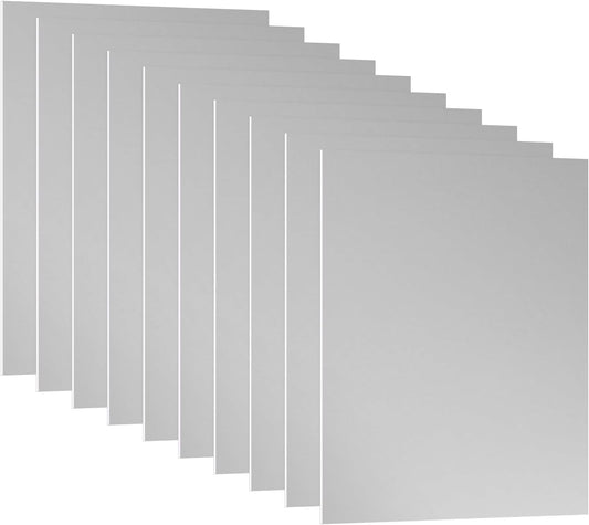 PATIKIL 7x5x1/32inch Anodized Aluminum Sheet, 10Pcs Metal Rectangle Aluminum Plate 0.8mm Thick Engraving Blanks for Laser Engraving DIY Decorative Crafting Home Decoration, Grey