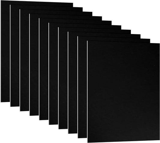 PATIKIL 3.3x2.1x1/32inch Anodized Aluminum Sheet, 10Pcs Metal Rectangle Aluminum Plate 0.8mm Thick Engraving Blanks for Laser Engraving DIY Decorative Crafting Home Decoration, Black