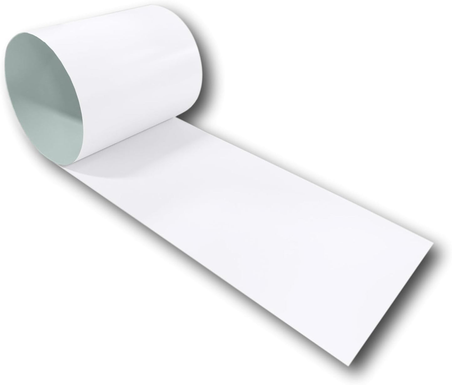 Eagle 1: 24 Gauge KYNAR 500 Sheet Metal Flashing Rolls-10 FT Long-Heavy Duty Pre-Finished Rolls-Commercial Grade-Roofing Flashing, Fascia Cover, Coping Cap-Multiple Sizes (6" x 10 FT, Bright White)