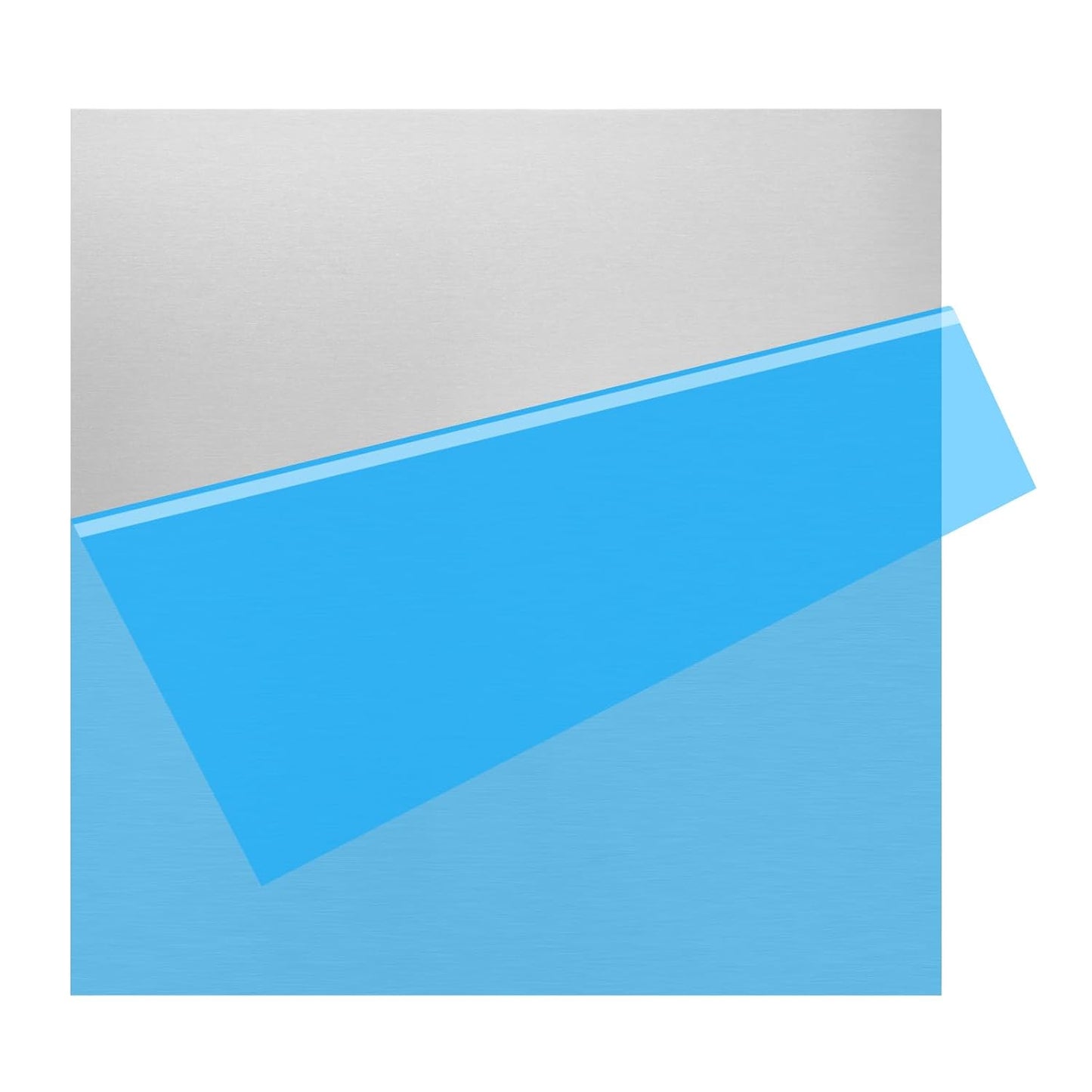 6061 T651 Aluminum Sheet Metal 16 x 16 x 1/8 (0.125”) Inch Flat Plain Aluminum Plate Covered with Protective Film, Heat Treatable Rectangle 3MM Aluminum Metal Plate for Crafting, Industrial