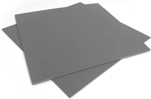 Falling in Art 12 * 12 Linoleum Carving Blocks, 2 Pack Soft Stamp Rubber Blocks for Crafts and Artists Printmaking, Gray,1/8" Thick