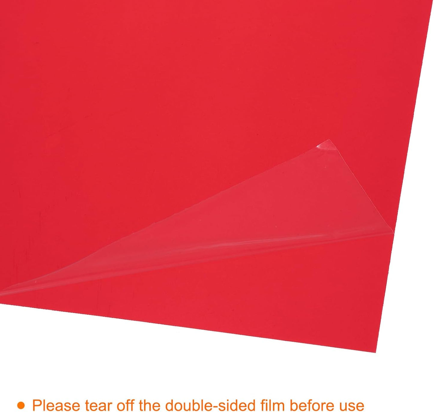 uxcell 4Pcs A4 Gel Light Lighting Filter Overlay Transparent Color Correction Plastic Vinyl PVC Sheets Photography Television Red,0.2mm