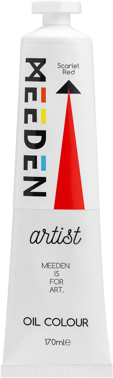 MEEDEN Artist Grade Oil Paint: Scarlet Red - 170ml/5.7oz Tube - Professional Art Paints for Canvas Painting