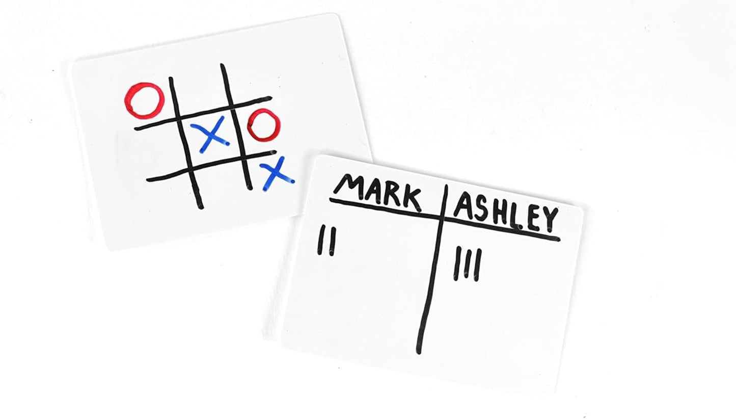 Dry Erase Blank Playing Cards w/Box, Poker Size - 2.5" x 3.5", 45 Reusable Cards, Flashcards, Board Game & Note Cards