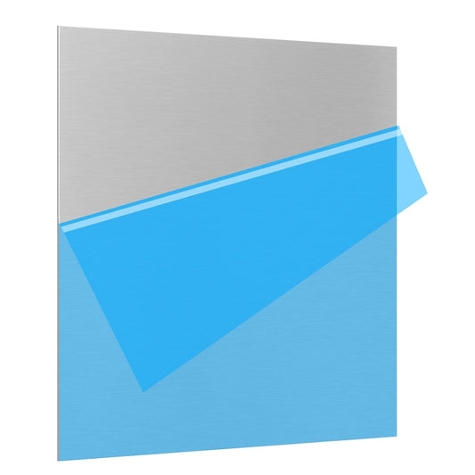 6061 T651 Aluminum Sheet Metal 20 x 20 x 1/8 (0.125”) Inch Flat Plain Aluminum Plate Covered with Protective Film, Heat Treatable Rectangle 3MM Aluminum Metal Plate for Crafting, Industrial