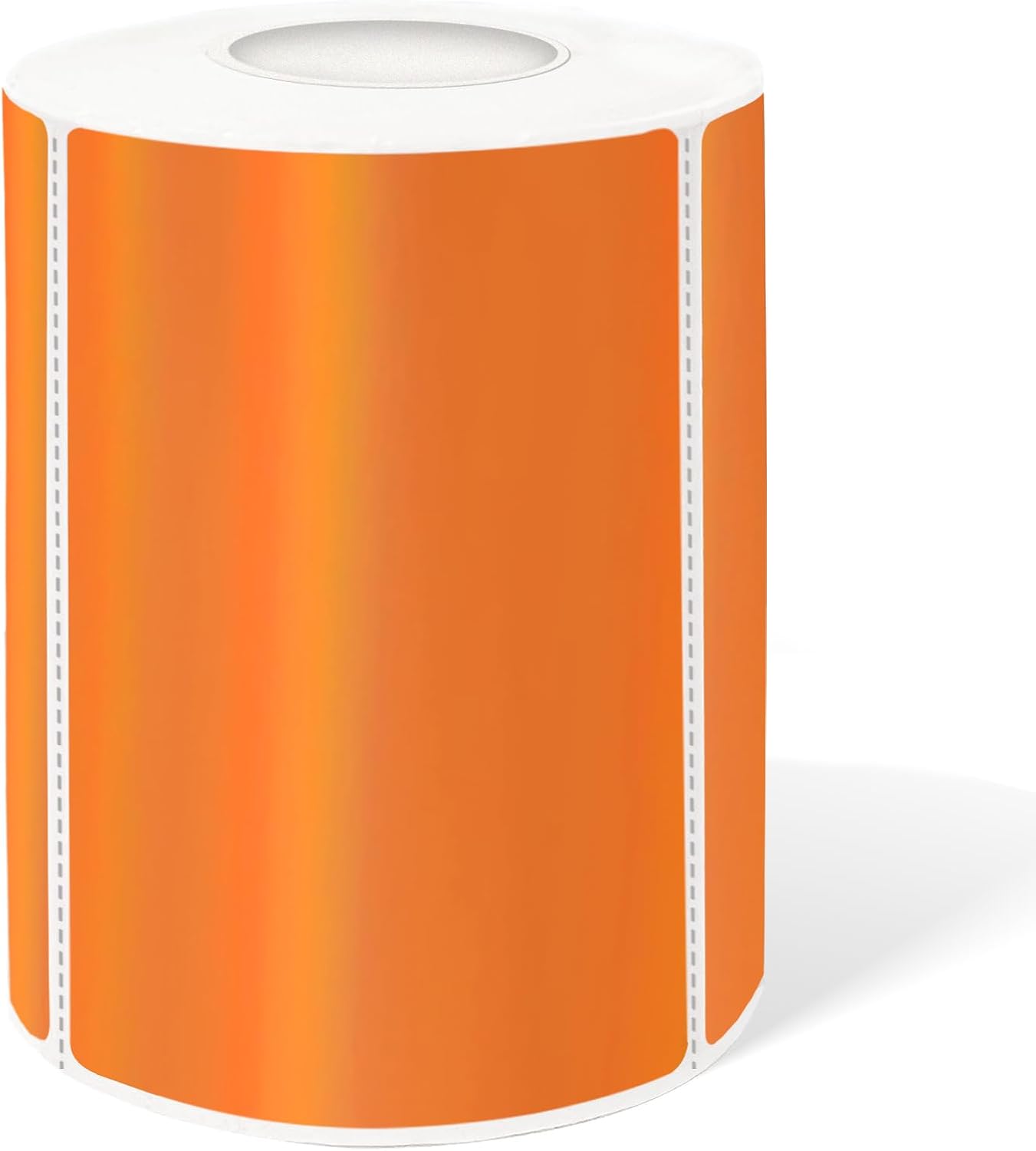 2" x 3" Holographic Thermal Label Stickers Orange,Printable Rainbow Glitter Thermal Printer Sticker Labels for Gift Wrapping, Self-Adhesive Name Price Tag DIY Custom Logo Design (280 pcs)
