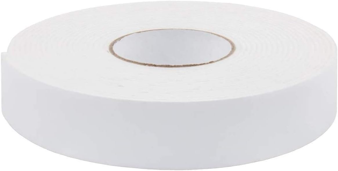ToLanbbt Double Sided Foam Tape 2.36In x 33FT, Mounting Tape Heavy Duty, Strong Adhesive Weatherproof Seal Strips for DIY Craft Picture Poster, Car & Gap Filling Mountings, Home Office Decor (White)