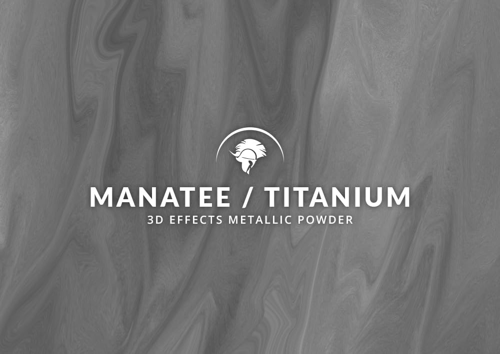 Spartan Epoxies Metallic Pigment Powder for Epoxy - 30 Unique Colors, 4oz for 1 Gallon and 12oz for 3 Gallons of Clear Epoxy, Made in the USA (Manatee, 12oz (135 Grams))