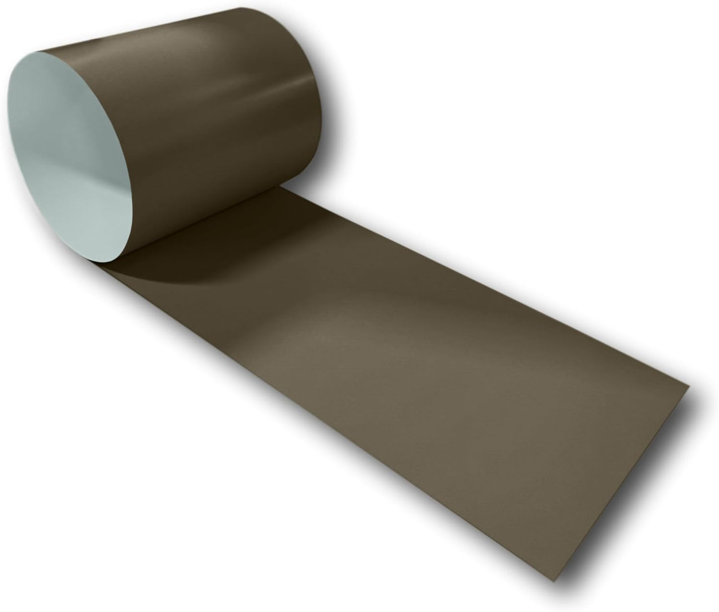 Eagle 1:24 Gauge KYNAR 500 Sheet Metal Flashing Rolls-10 FT Long-Heavy Duty Pre-Finished Rolls-Commercial Grade-Roofing Flashing, Fascia Cover, Coping Cap-Multiple Sizes (6" x 10 FT, Medium Bronze)