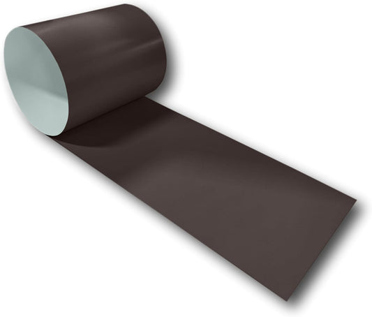Eagle 1:24 Gauge KYNAR 500 Sheet Metal Flashing Rolls-10 FT Long-Heavy Duty Pre-Finished Rolls-Commercial Grade-Roofing Flashing, Fascia Cover, Coping Cap-Multiple Sizes (18" x 10 FT, Mansard Brown)