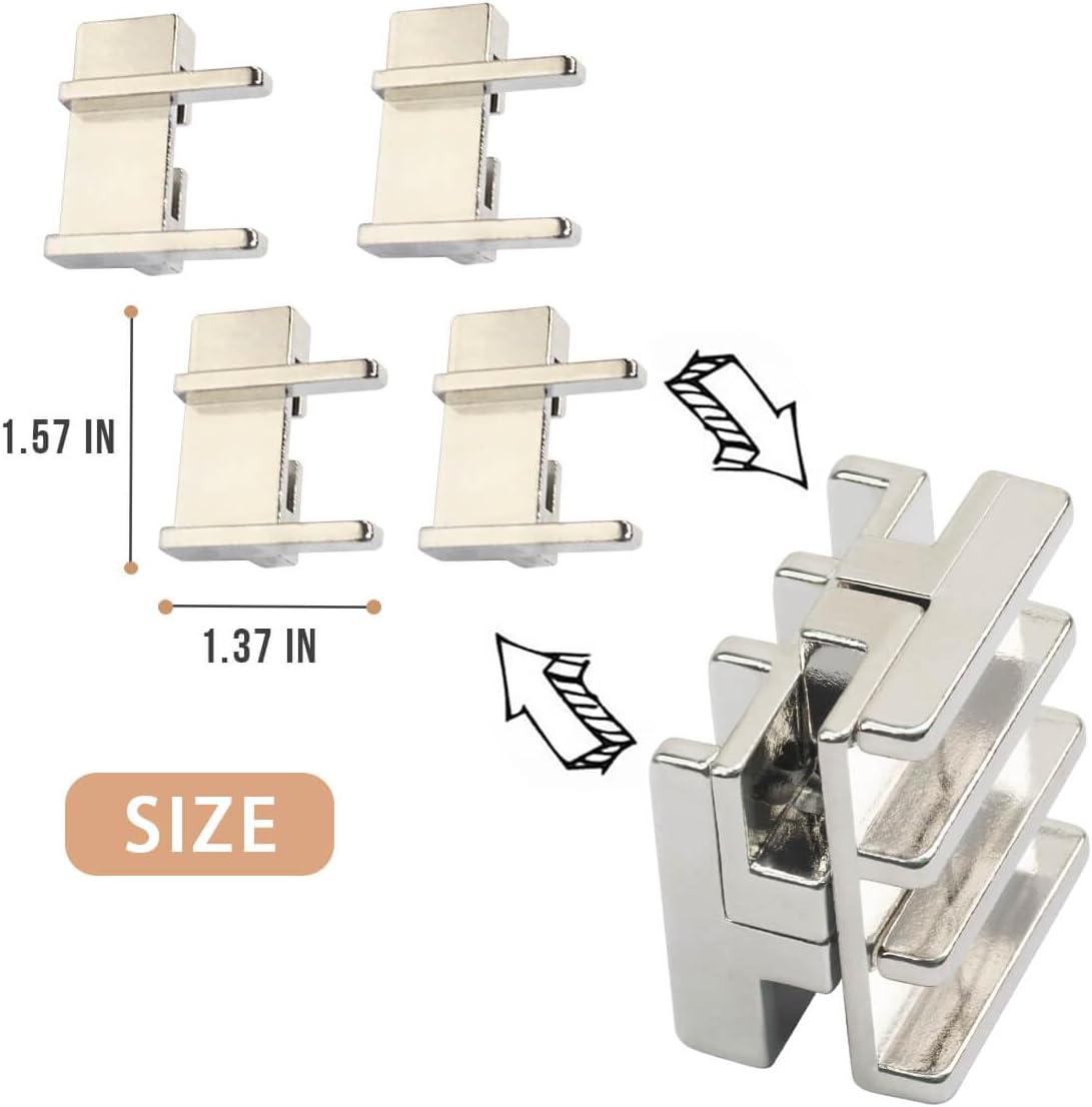 3PCS Fun Metal Brain Teaser Puzzle Games - Adults Mind 3D Toys -Teens IQ Insight Challenge - Educational Gift for Ages 12+