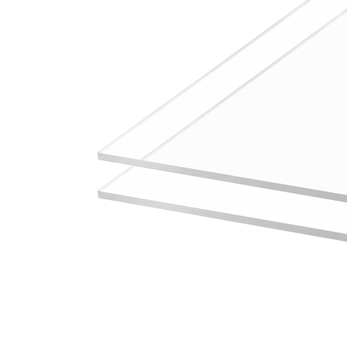 Pack of 10 Clear Acrylic Sheet 4" x 6" Cast Plexiglass Panel 1/8" Thick (3mm) Transparent Plastic Board for Sign, Craft, Display Projects, Laser Cutting, Engraving, Painting