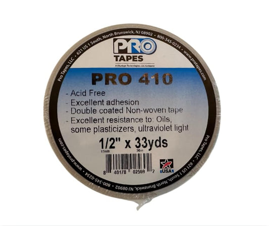 Pro 410 ATG Adhesive Transfer Tape - Acid-Free, Double Sided Tape for Scrapbooking, Framing, Laminating & Mounting - Permanent Bond for Paper, Plastic, Cloth, Vinyl & Cork - Weather-Resistant