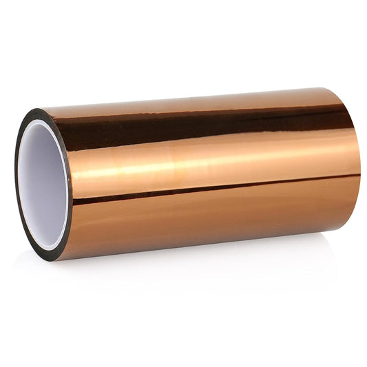 BOMEI PACK Polyimide Tape, 1 Pack High-Temperature Resistant Tape 8inch x 33m(108ft), No Residue Heat-Resistant Tape for Electric Task, 3D Printing, Soldering, Sublimation, Masking Sealer Machine