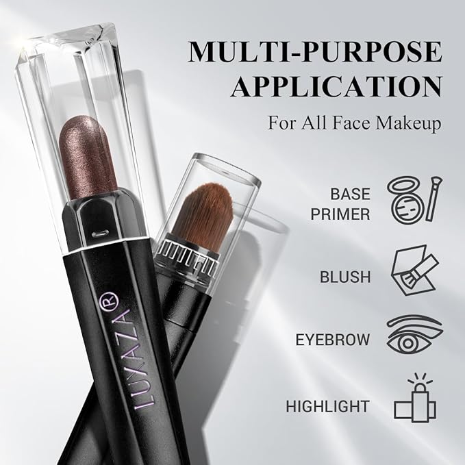 Neutral Eyeshadow Stick Makeup 6PCS Set, Metallic Shimmer Matte Cream Eye Shadow Eyeliner Brightener Pencil Crayon - TAUPE MAUVE