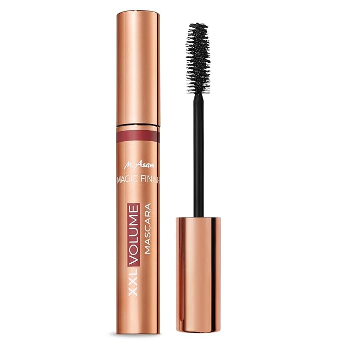 M. Asam MAGIC FINISH XXL Volume Mascara (0.33 Fl Oz) – Volumizing Mascara with Monoi Butter, Deep Brown Lash Definition & Length, Weightless Texture, Vegan & Silicone-Free