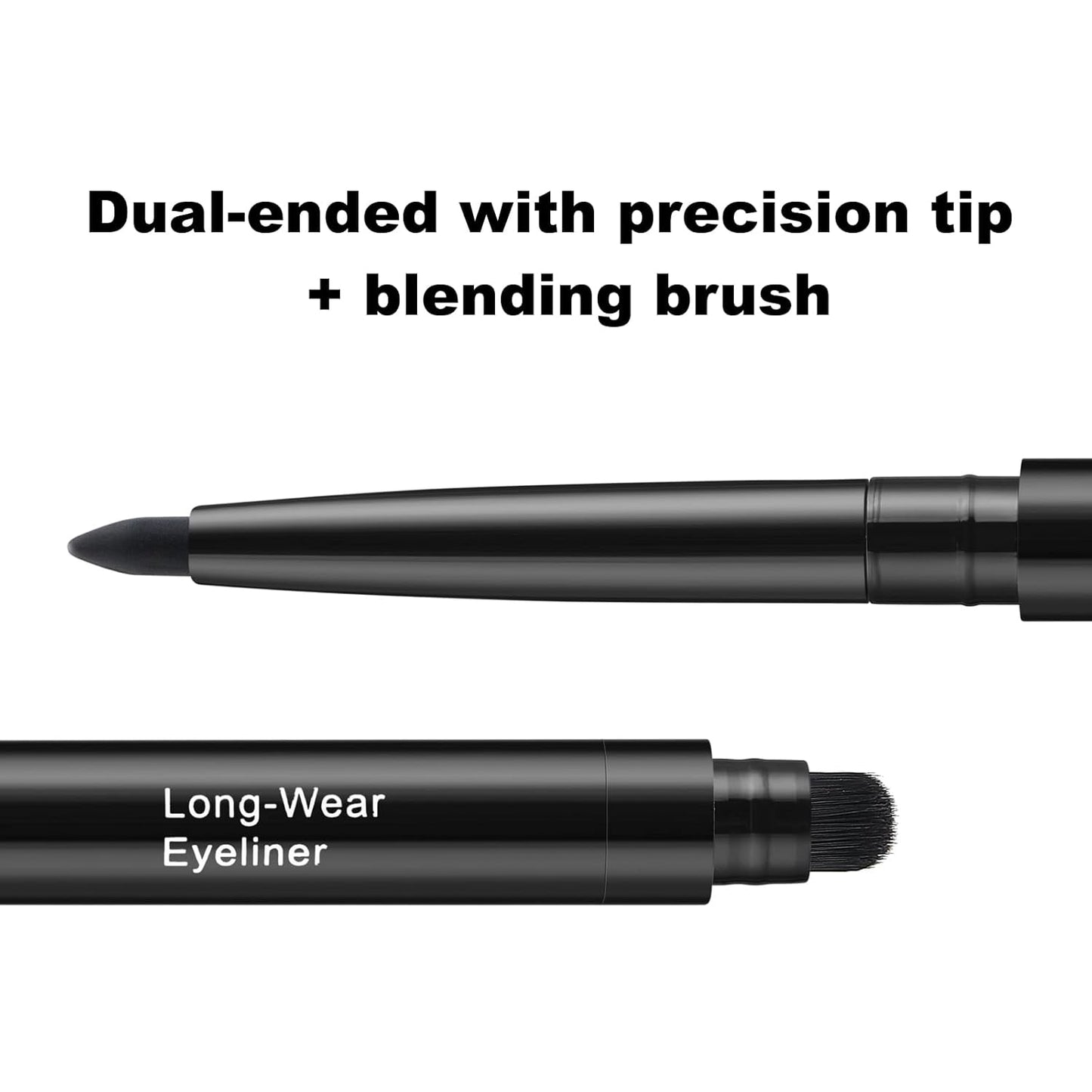 Smudge Proof Eyeliner, Waterproof Retractable Eye liner with Brush, Matte and Shimmer Eyeliner Pencil, Creamy Texture, Long lasting & Smooth(49 Ginger Shimmer)