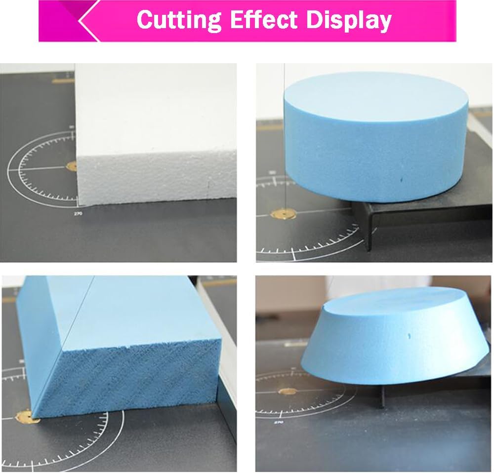 Hot Wire Foam Cutter Tabletop Hot Wire Cutter 22.8x15in Foam Sponge Cutting Machine for Styrofoam Sponge EPE Ribbon KT Board Adjustable Angle and Temperature 110V 36W