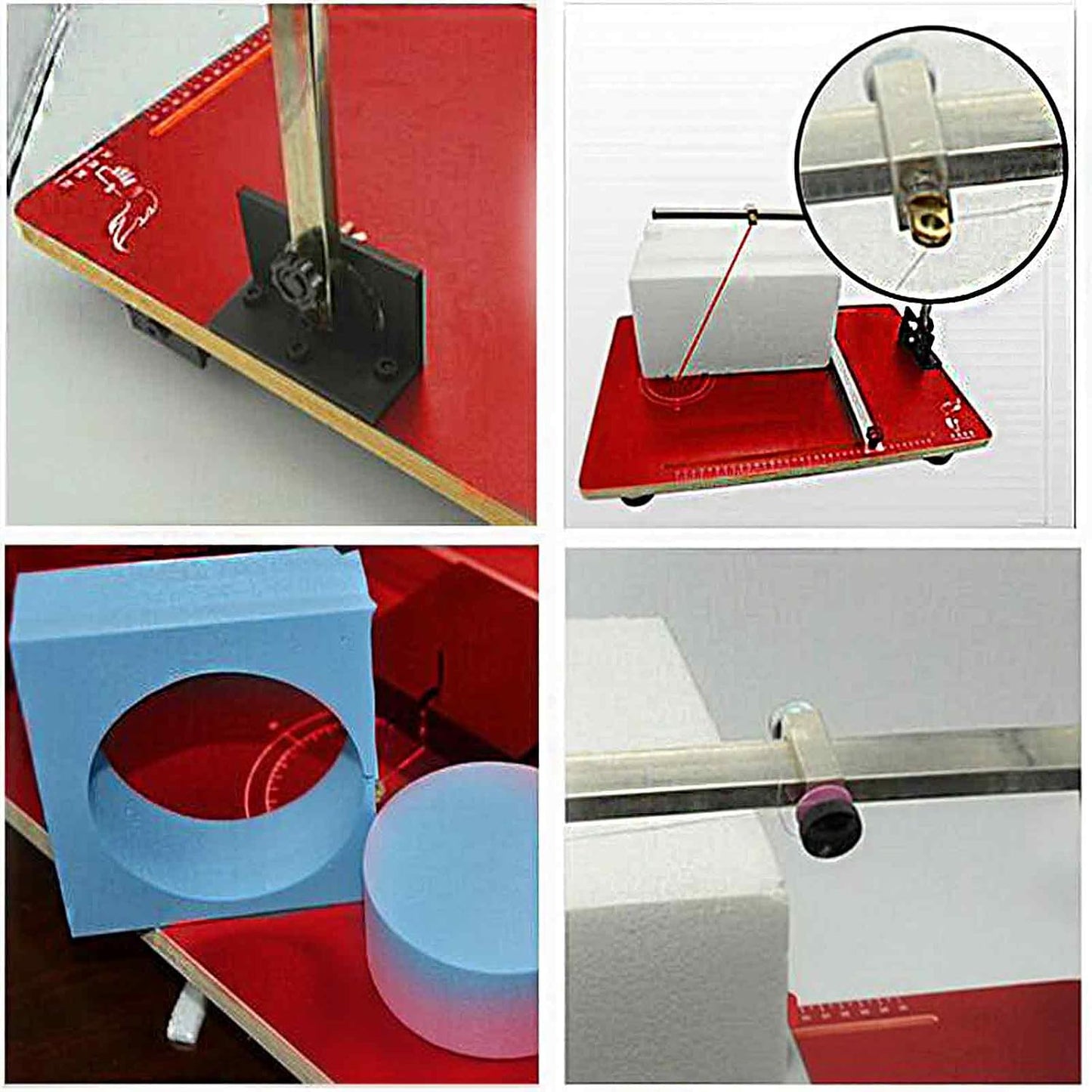 110V Hot Wire Foam Cutter with Scale, 22.8" ×15 ", 36W Professional Heat Cutting Machine for Foam, Sponge, EPE, Ribbon, KT Board, Adjustable Angle and Temperature