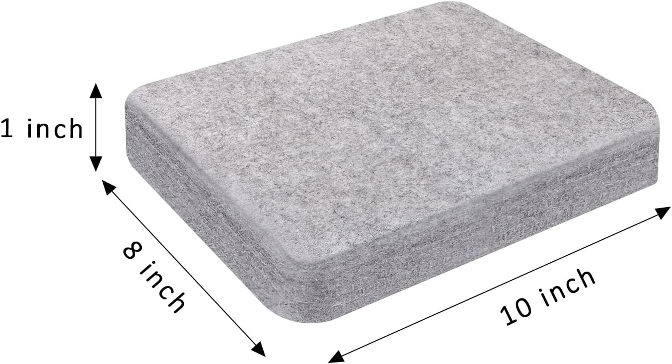 FCENDS Needle Felting Pad, 8x10x1 inch Needle Felt Mat, 100% Natural Wool, Thick and Firm Felt Base for Precision Felting (10"x8")