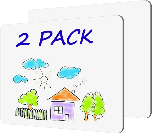 White Board Dry Erase Boards Classroom Pack Mini White Boards 9" x12” Double Sided Personal Whiteboards for Students Teachers School Supplies Lapboards