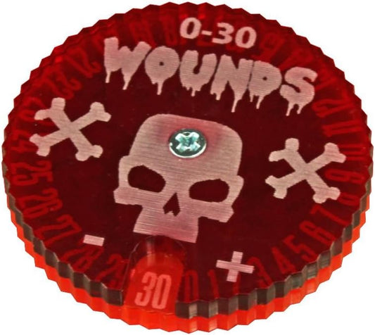 LITKO Wound Dials | Health Tracker | Life Counter | Tabletop Games | Collectible Card Games | Living Card Games | Role Playing Games | LCG | RPG | (Numbered 0-30 (Single Dial))