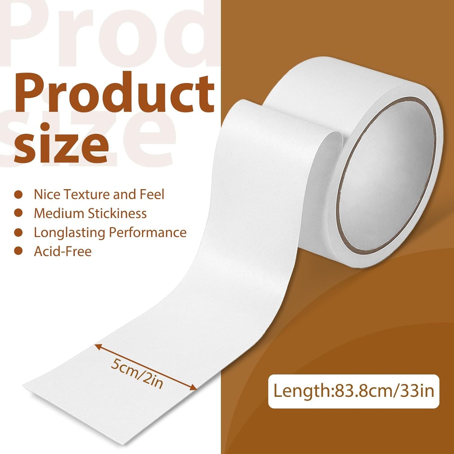 Book Repair Tape, White Cloth Bookbinding Repair Tape Archival Document Repairs Tapes 2 Inch by 33 Feet Self Adhesive Matte Book Binding Tapes for Repairs Paper, Ephemera, Photos, Print and Artwork