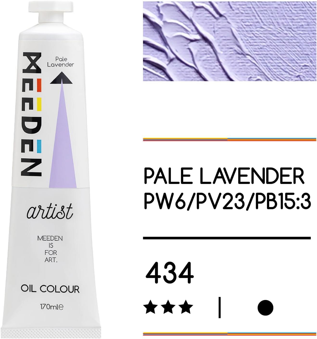 MEEDEN Artist Grade Oil Paint: Pale Lavender - 170ml/5.7oz Tube - Professional Art Paints for Canvas Painting