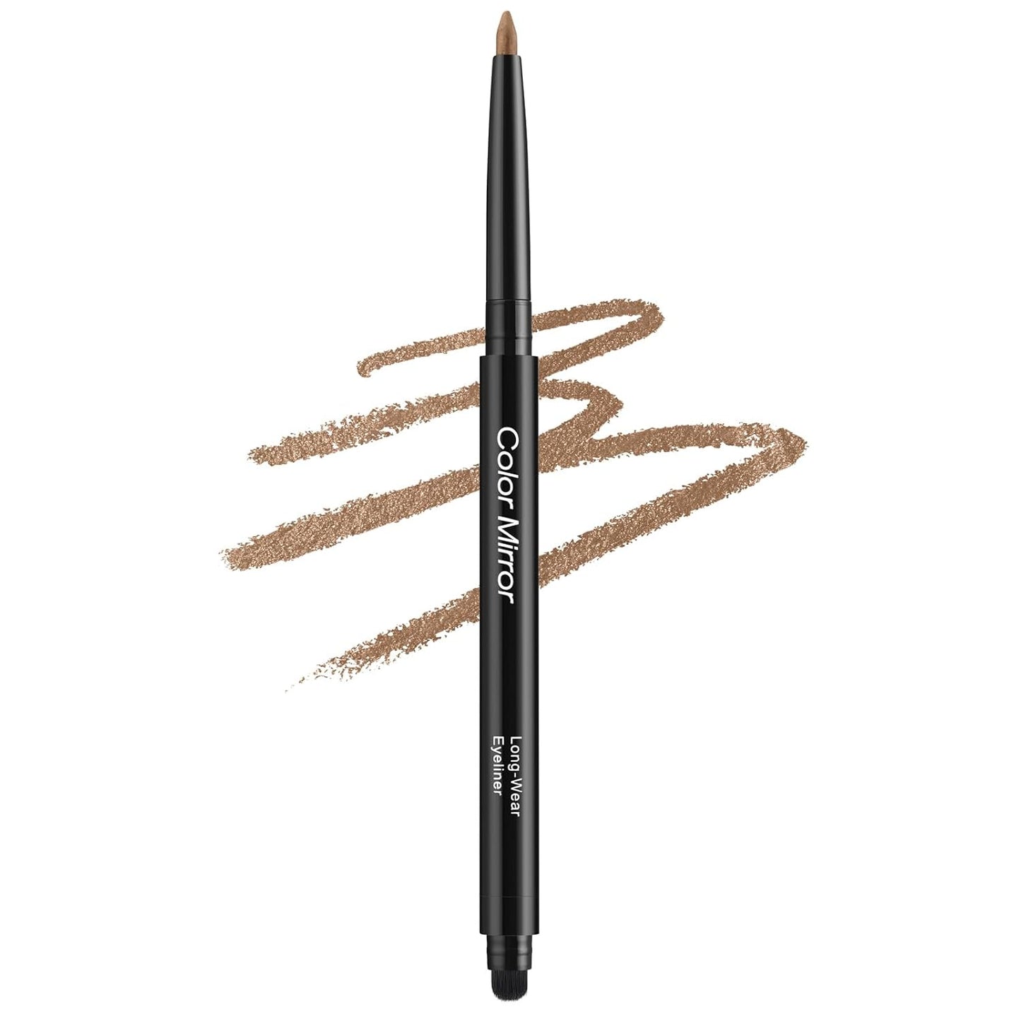 Smudge Proof Eyeliner, Waterproof Retractable Eye liner with Brush, Matte and Shimmer Eyeliner Pencil, Creamy Texture, Long lasting & Smooth(35 Casablanca Shimmer)