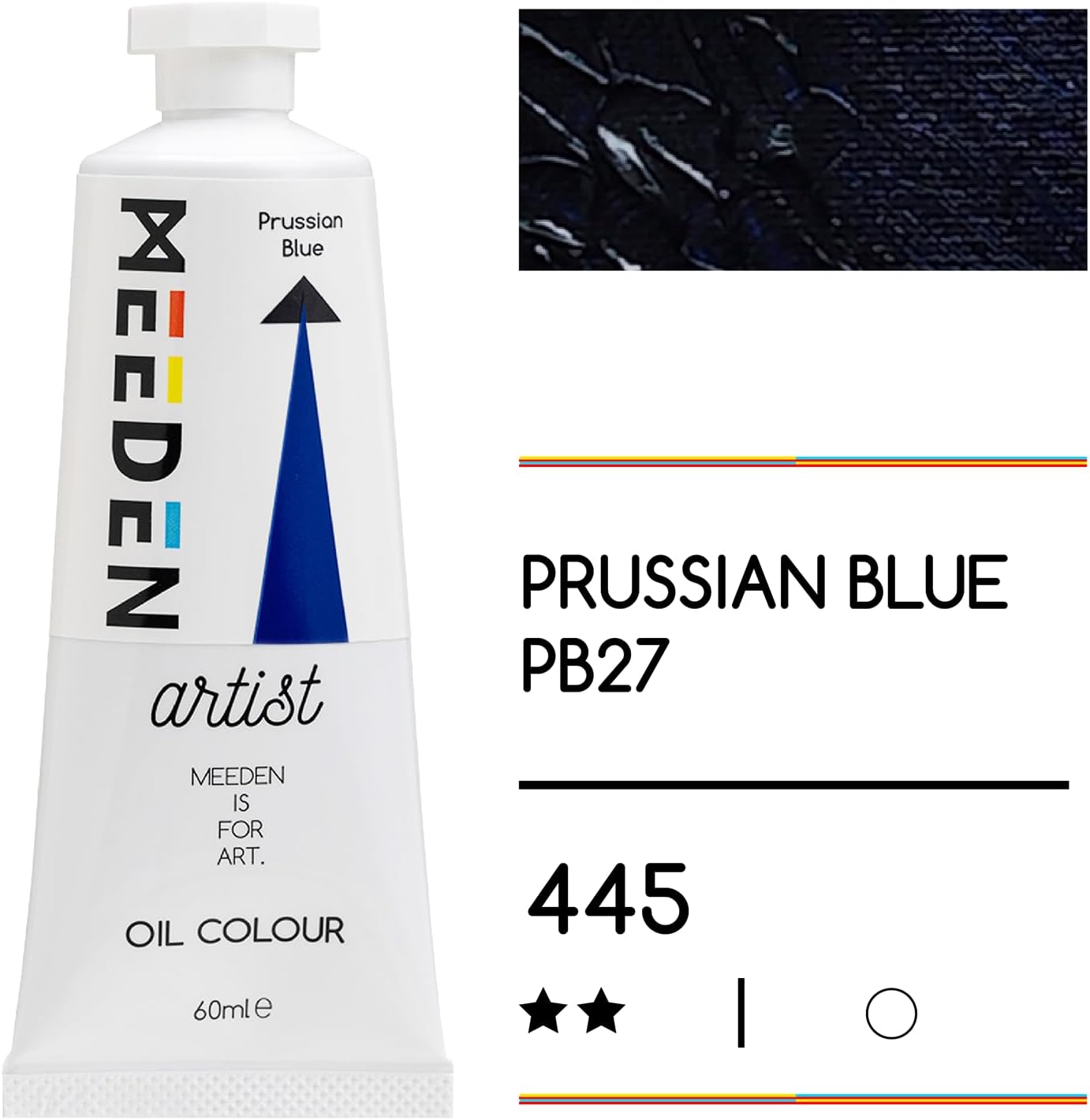 MEEDEN Artist Grade Oil Paint: Prussian Blue - 60ml/2oz Tube - Professional Art Paints for Canvas Painting