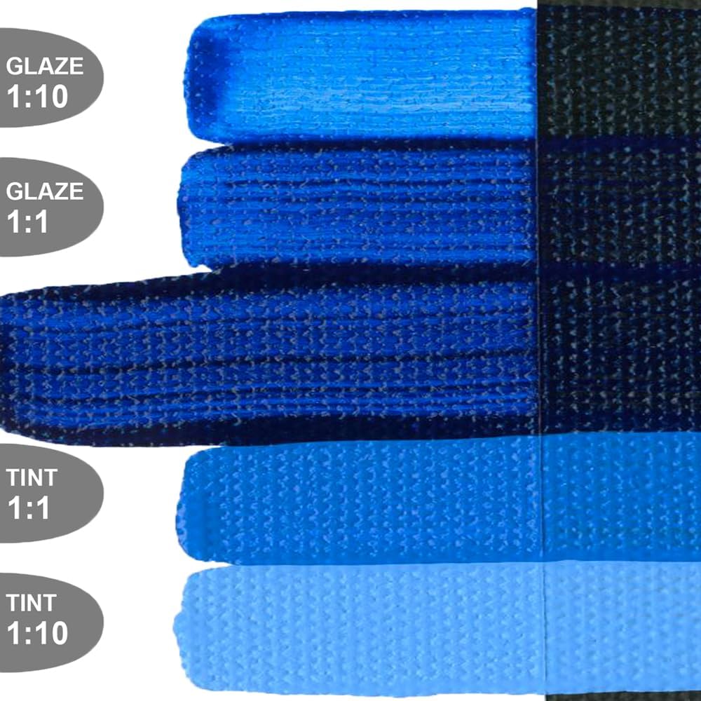 OPEN Slow-Drying Acrylics by GOLDEN, Phthalo Blue/R.S., 5 fl oz. tube, Professional Acrylic Paint, Transparent