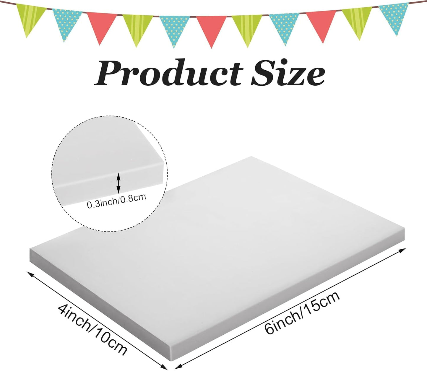 20 Pcs Linoleum Blocks for Printmaking 4x6 - Rubber Carving Block - Printmaking Supplies with Carving Knife, Soft and Easy to Carve, Gray