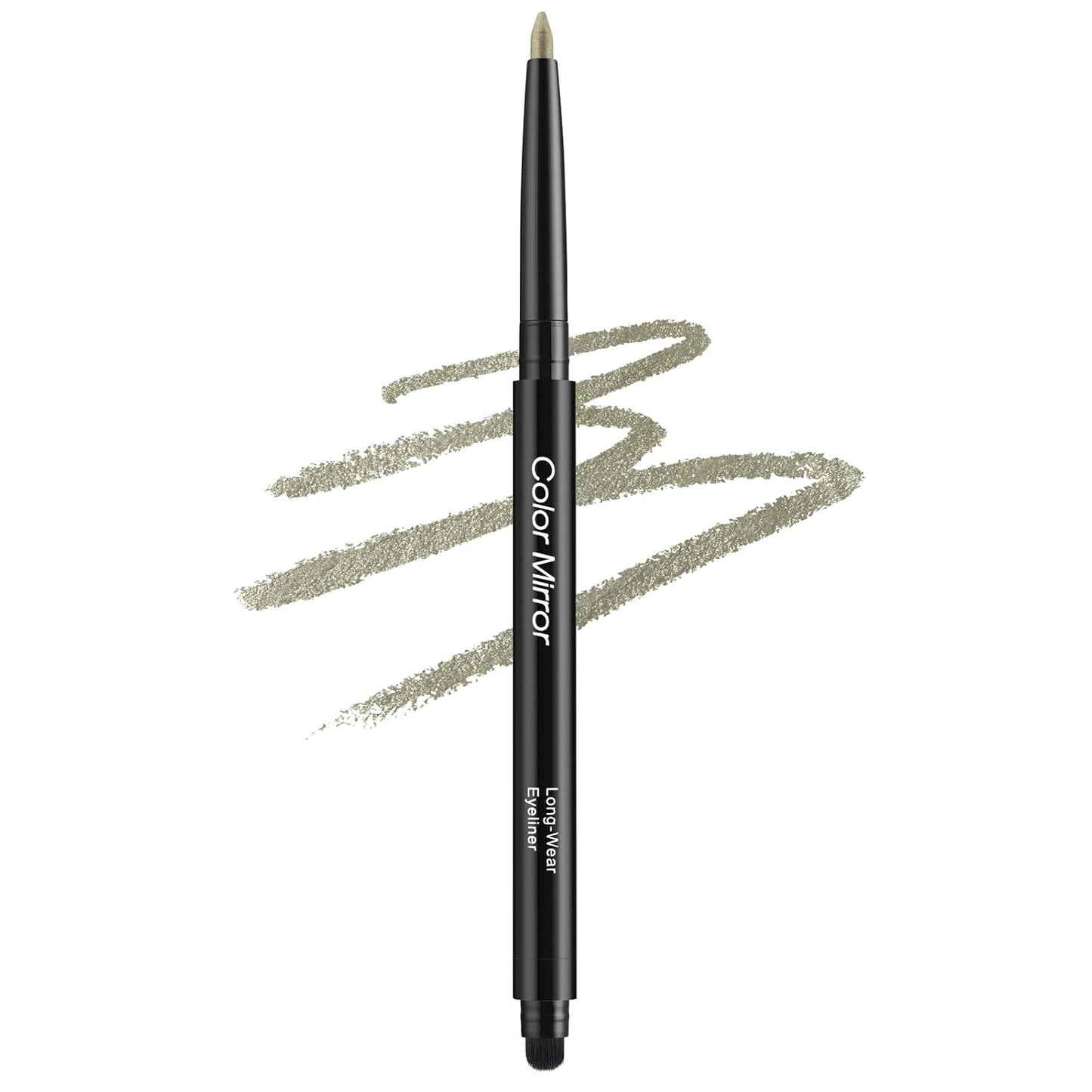 Smudge Proof Eyeliner, Waterproof Retractable Eye liner with Brush, Matte and Shimmer Eyeliner Pencil, Creamy Texture, Long lasting & Smooth(38 Gold Brick Shimmer)