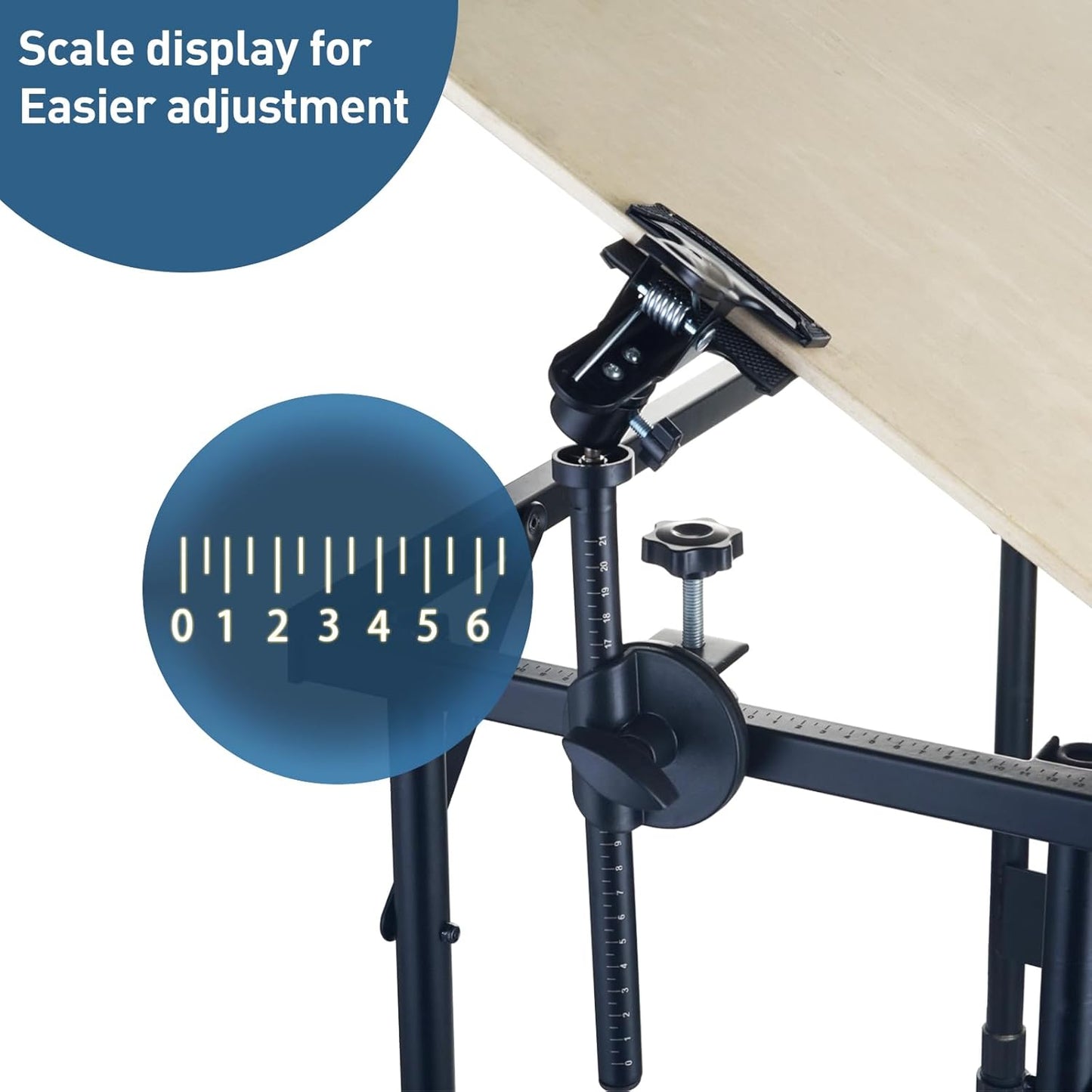 Artist Easel Stand Metal Foldable Portable Ergonomic Adjustable Easel for Painting Canvases Height from 16" to 30" Equipped with Carry Bag&Umbrella Stand for Outdoor&Indoor Painting Drawing