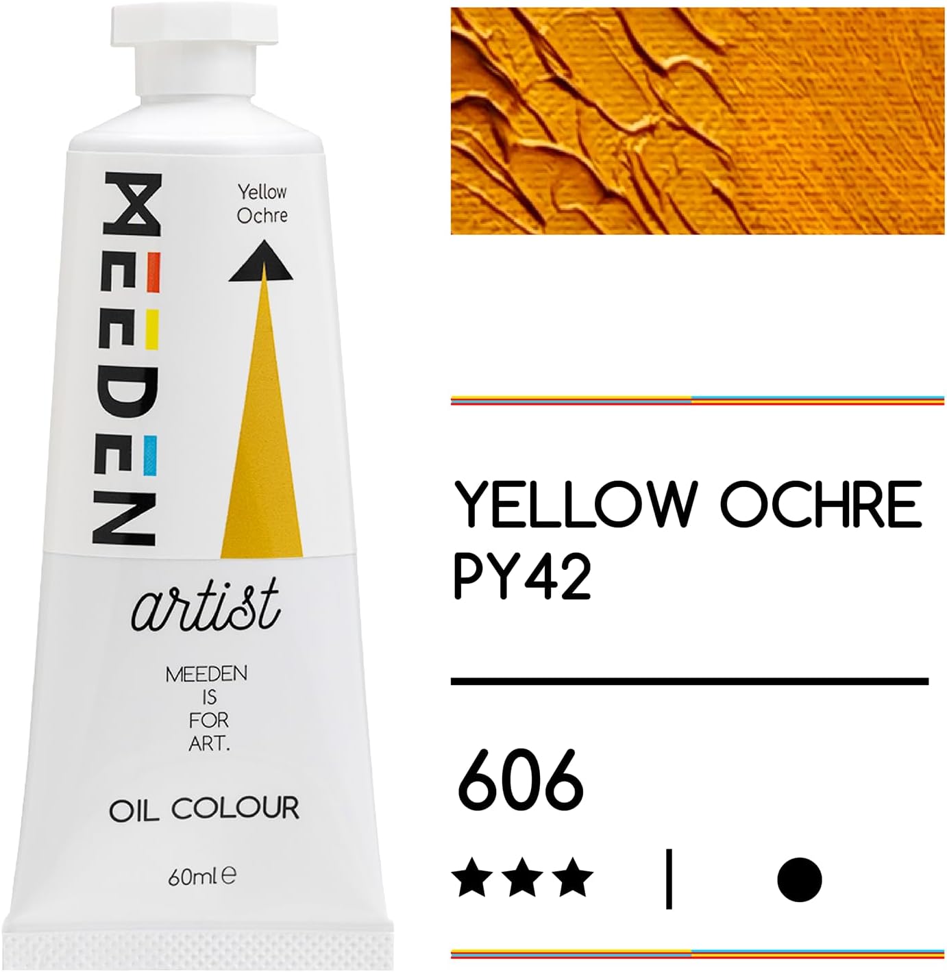 MEEDEN Artist Grade Oil Paint: Yellow Ochre - 60ml/2oz Tube - Professional Art Paints for Canvas Painting