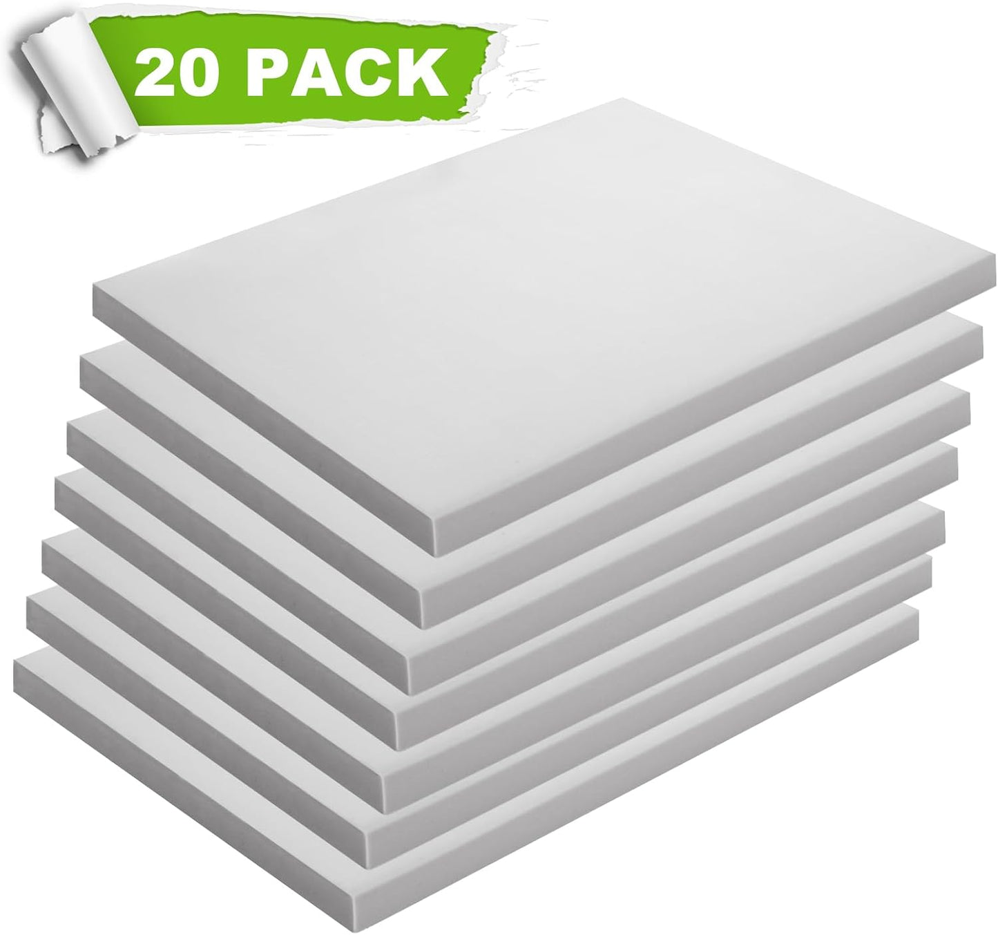 20 Pcs Linoleum Blocks for Printmaking 4x6 - Rubber Carving Block - Printmaking Supplies with Carving Knife, Soft and Easy to Carve, Gray
