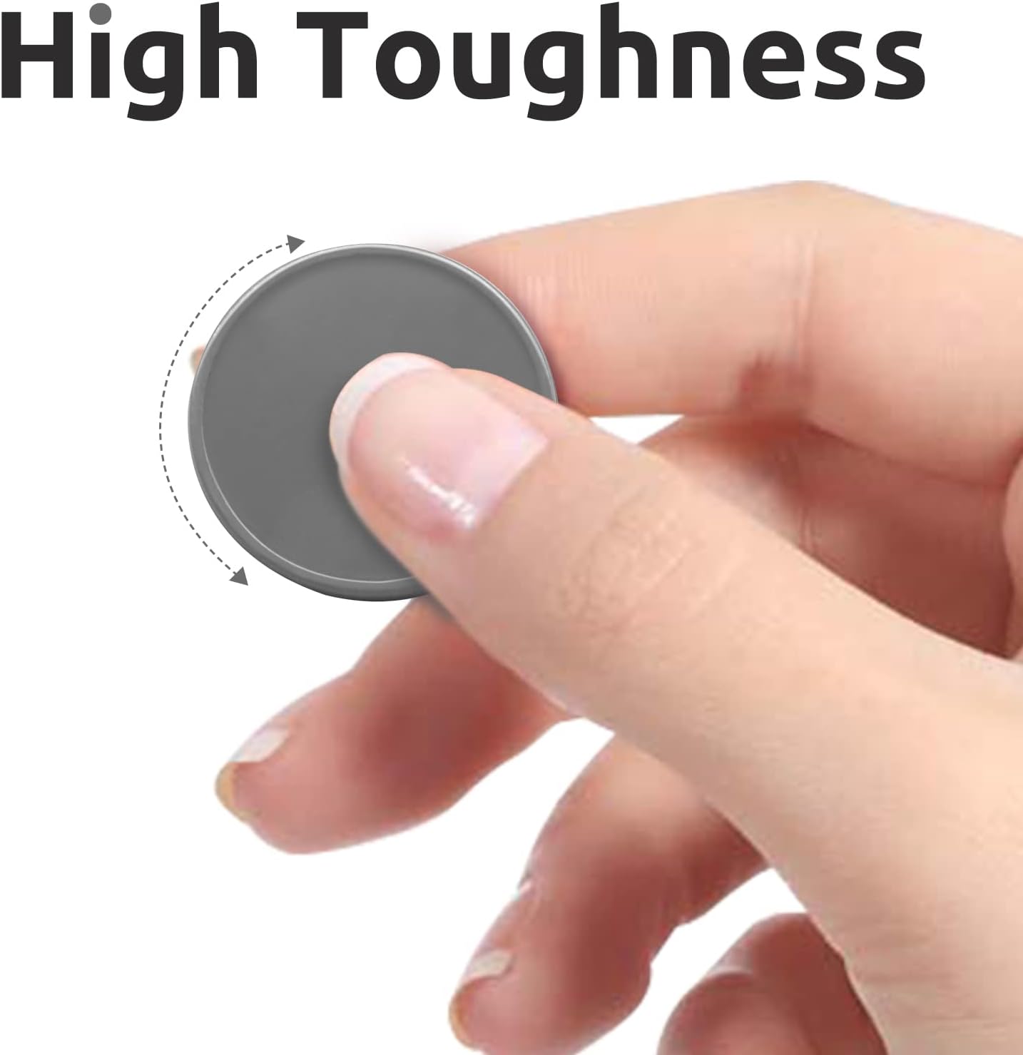 Set of 100 Opaque Plastic Learning Counters Mini Poker Chips Game Tokens with Storage Box (Gray, 1 Inch)