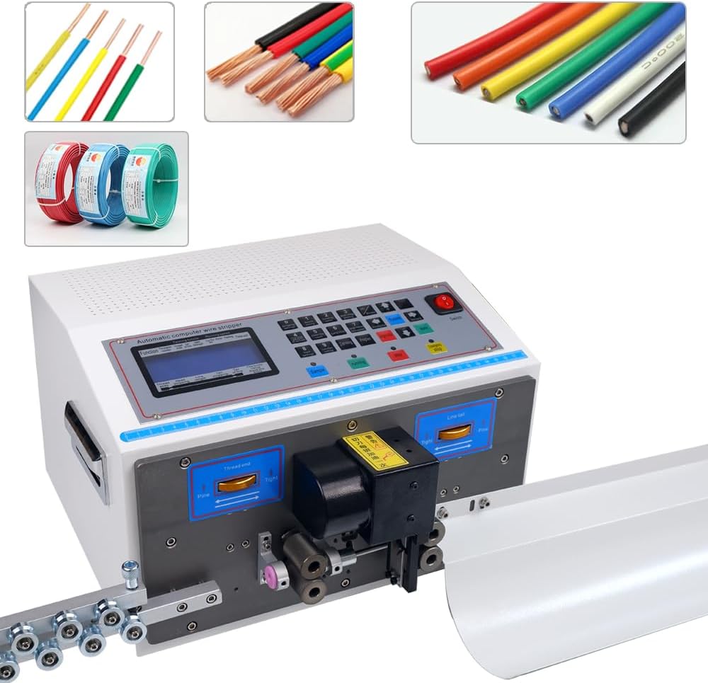 Automatic Wire Stripping Machine for 32-12AWG Copper Wires, Electronic wire cutting machine Computer stripping machine